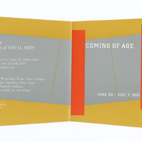 Announcements and invitations depicts: Exhibition announcement