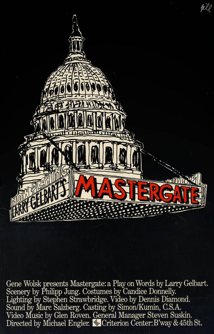 Posters depicts: Roof of US capitol building floating in air with play title underneath