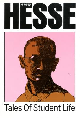Book Covers depicts: hatchmarked portrait of Hesse in brown against at pink background