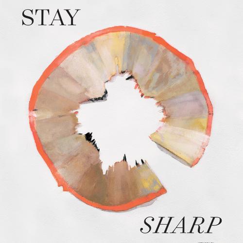 Posters depicts: watercolor of a pencil shaving arrayed in a circle