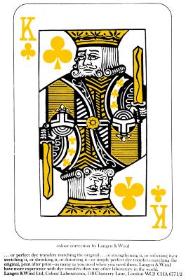 Posters, Prints depicts: King of hearts playing card in yellow and black