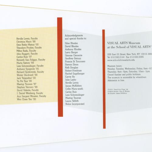 Exhibition Catalogues depicts: Exhibition catalogue page two