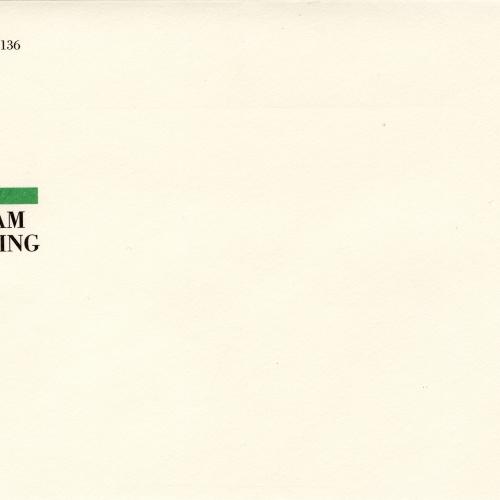 Letterheads/Stationery depicts: Envelope with company title and logo of a silhouetted sheep on a thin green rectangle in the upper left corner.