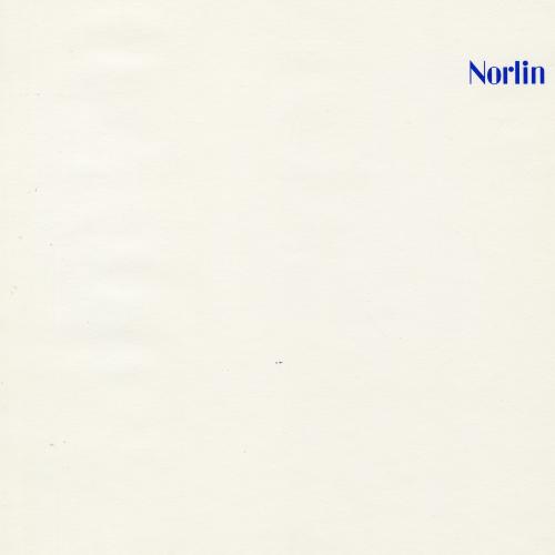Letterheads/Stationery depicts: Letterhead with text at the top left corner, and a diamond logo with an "N" inside on the bottom left. "Norlin" is written in blue ink on the left middle.