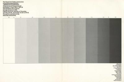 Posters depicts: Rectangle in which vertical strips change from light gray to dark in a gradient pattern.