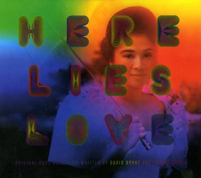 Album Covers depicts: Photo of Philippino woman holding a parasol; a gradient of rainbow colors appears over her, along with the play title in metallic rainbow type