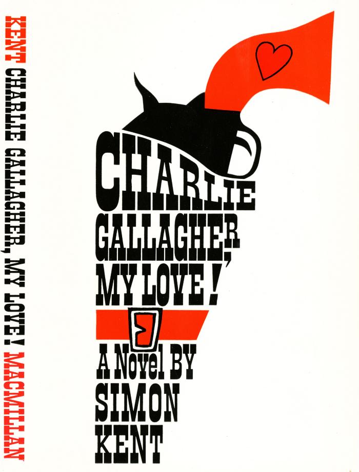 Book Covers depicts: Title and author in blocky type arranged in the shape of a revolver.