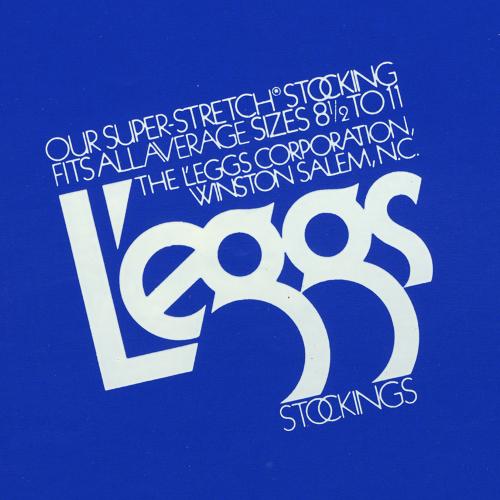 L'eggs logotype in white on blue background