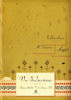 Booklet/Brochure depicts: Mustard colored cover with swooping cursive text and ornamentation