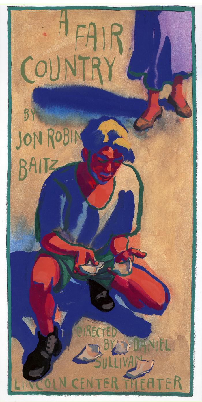 Posters depicts: Lincoln Center Theater. A Fair Country by Jon Robin Baitz poster