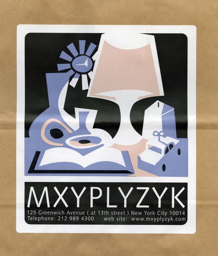 Research materials depicts: MXYPLYZYK paper bag