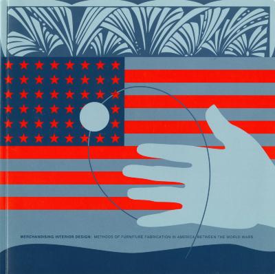 Hand on top of a red and blue American flag