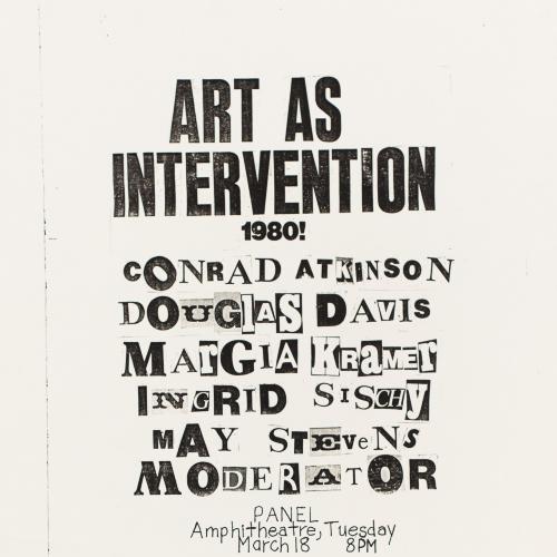 Title of talk and names of participants in cut out letters, like a ransom note