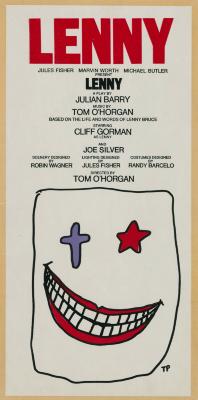 Cards depicts: hand-drawn paperbag shaped face with star and cross for eyes and an off-center toothy grin.
