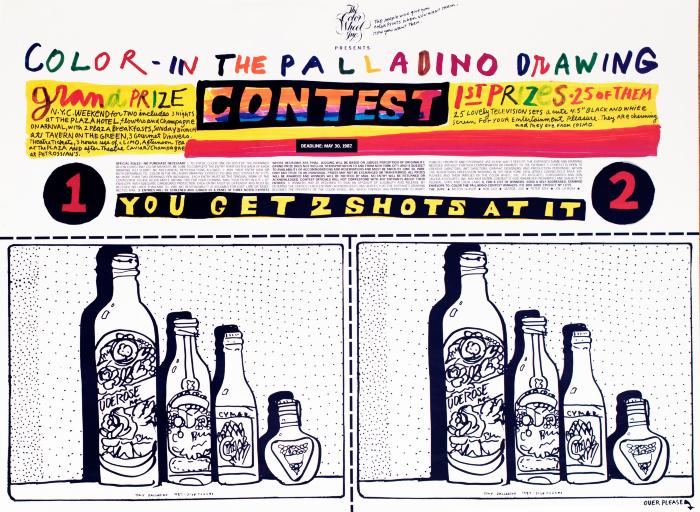 Posters, Posters depicts: Color Wheel Inc. "Color In the Palladino Drawing Contest" poster