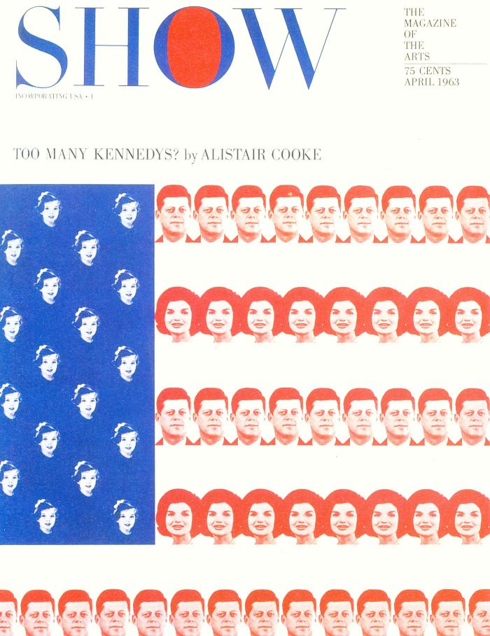 Serial Publications depicts: American flag made up of the face of Jackie Kennedy
