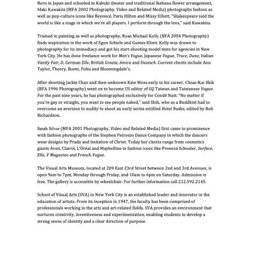Press Releases depicts: typewritten press release, page 3 of 4