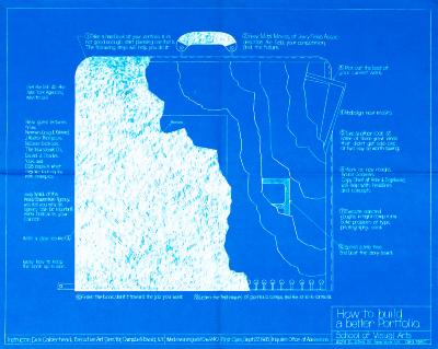 Course Announcements depicts: Blueprint of artwork portfolio