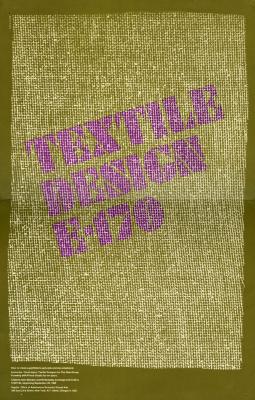 Course Announcements depicts: Loosely woven fabric on a green background with course title in purple type