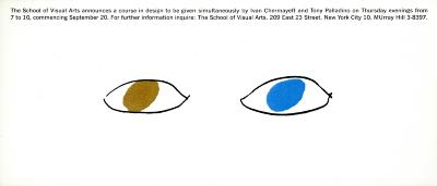 Course Announcements depicts: Two eyes, one with a blue iris and one brown.