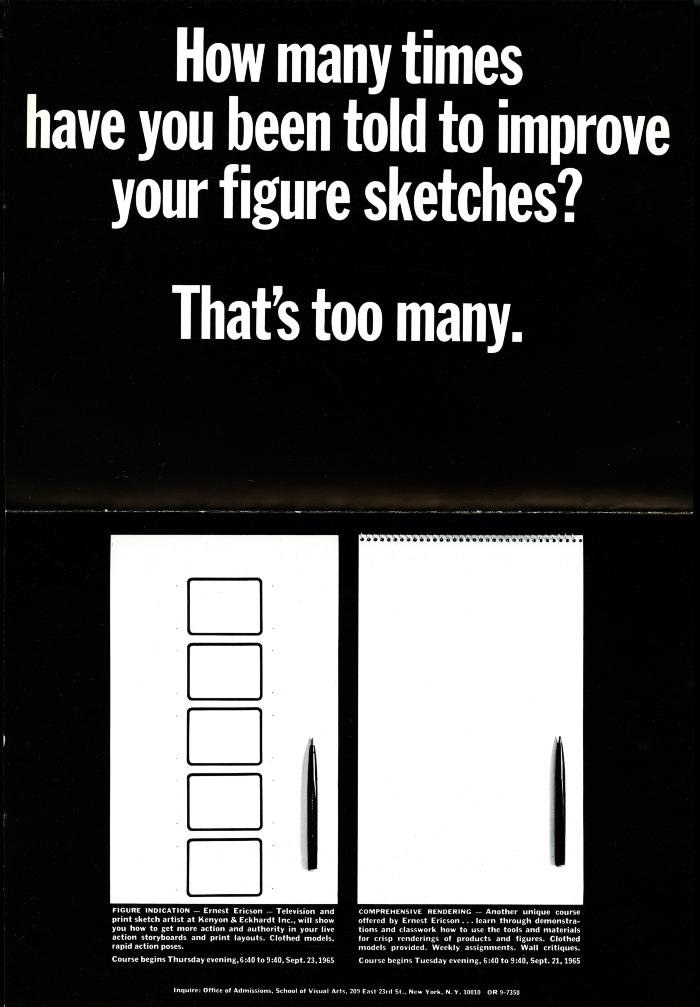 Course Announcements depicts: one blank sketch pad and another with 5 blank boxes