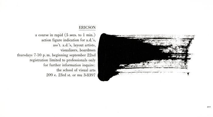 Course Announcements depicts: Smear of black ink