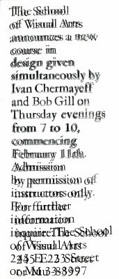 Course Announcements depicts: Text is overprinted and misaligned intentionally