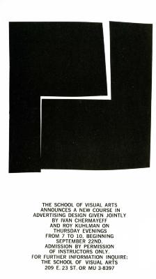 Course Announcements depicts: cut paper overlapping right angles in black on white background