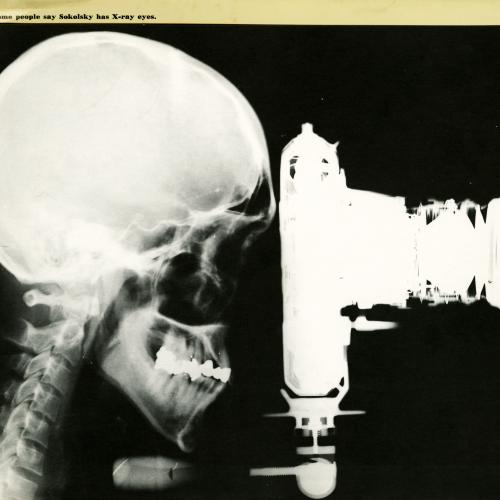 Course Announcements depicts: xray of a person looking into a camera