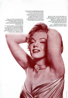 Course Announcements depicts: photograph with a pink tint of Marilyn Monroe