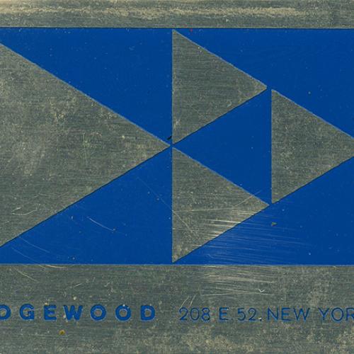 Booklet/Brochure, Advertisements, Logos and identities depicts: Edgewood logo on metal tag