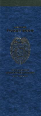 Booklet/Brochure depicts: blue narrow book made to resemble parking ticket book