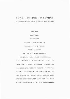 Announcements and invitations depicts: Exhibition announcement