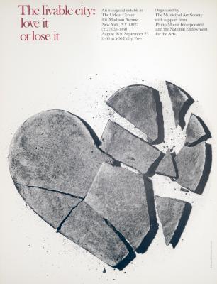 Posters depicts: stone heart cracked into pieces