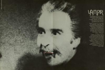 Posters depicts: photo of vampire's face