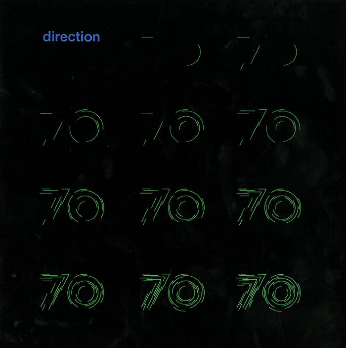 Booklet/Brochure depicts: 11 illustrations next to each other of many lines coming together to form the number 70 across a black page, almost like frames of an animation 