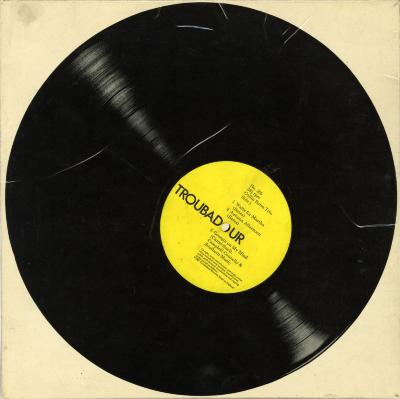 Album Covers depicts: vinyl LP with circular label placed off center