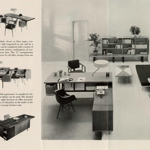 Advertisements depicts: modern office furniture in a room