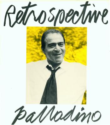 Exhibition Catalogues depicts: Exhibition catalogue cover with photo of Tony Palladino