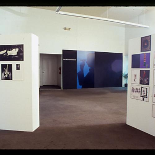 Photographic Materials depicts: artworks installed in gallery