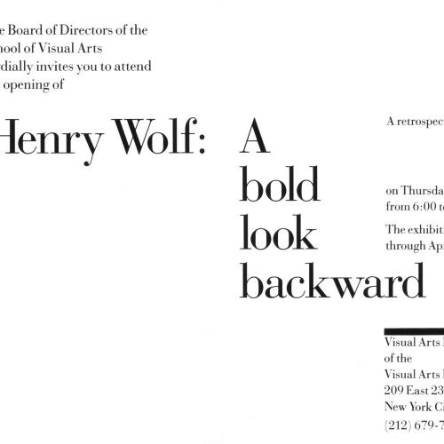 Prints depicts: exhibition title and details