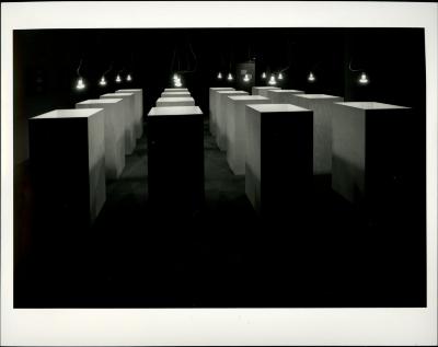 Photographic Materials depicts: artworks installed in a gallery