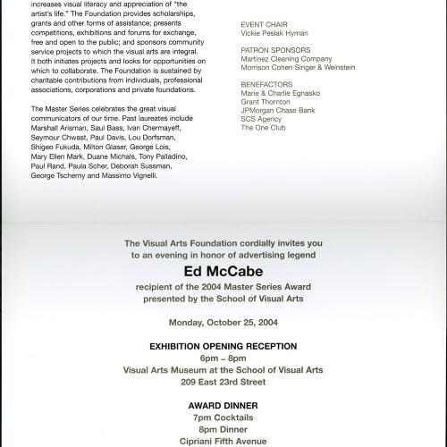 Announcements and invitations depicts: Exhibition announcement