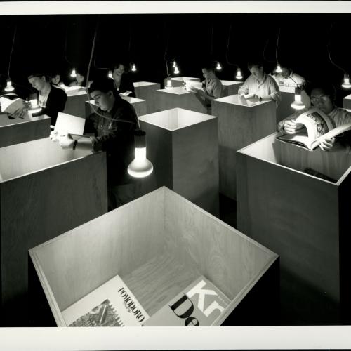 Photographic Materials depicts: artworks installed in a gallery