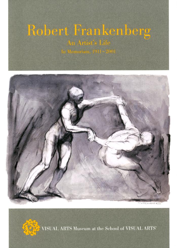 Announcements and invitations depicts: two nude figures holding hands