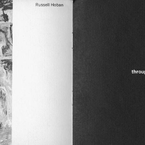 Exhibition Catalogues depicts: Left half is a drawing of figure riding a horse, right half a black page with "through April 28, 1961" in white type