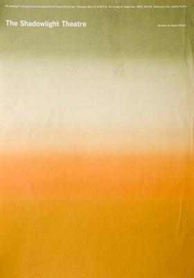 Posters depicts: Poster transitioning from green to white to orange