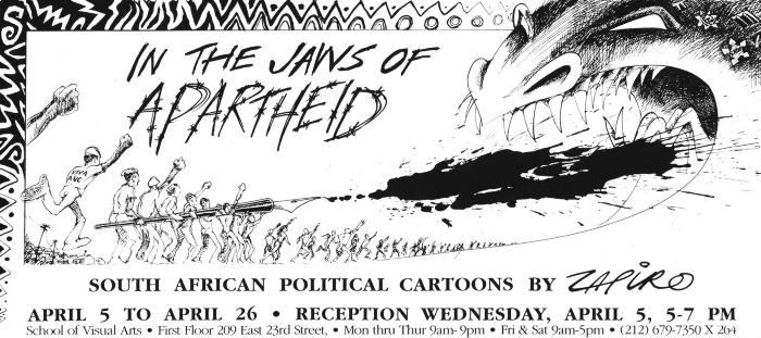 Announcements and invitations depicts: Exhibition announcement