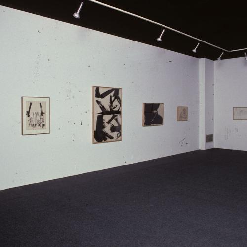 Photographic Materials depicts: artworks installed in a gallery