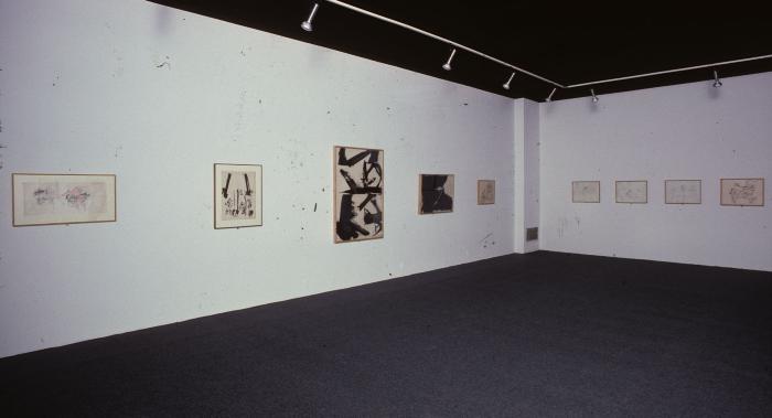 Photographic Materials depicts: artworks installed in a gallery